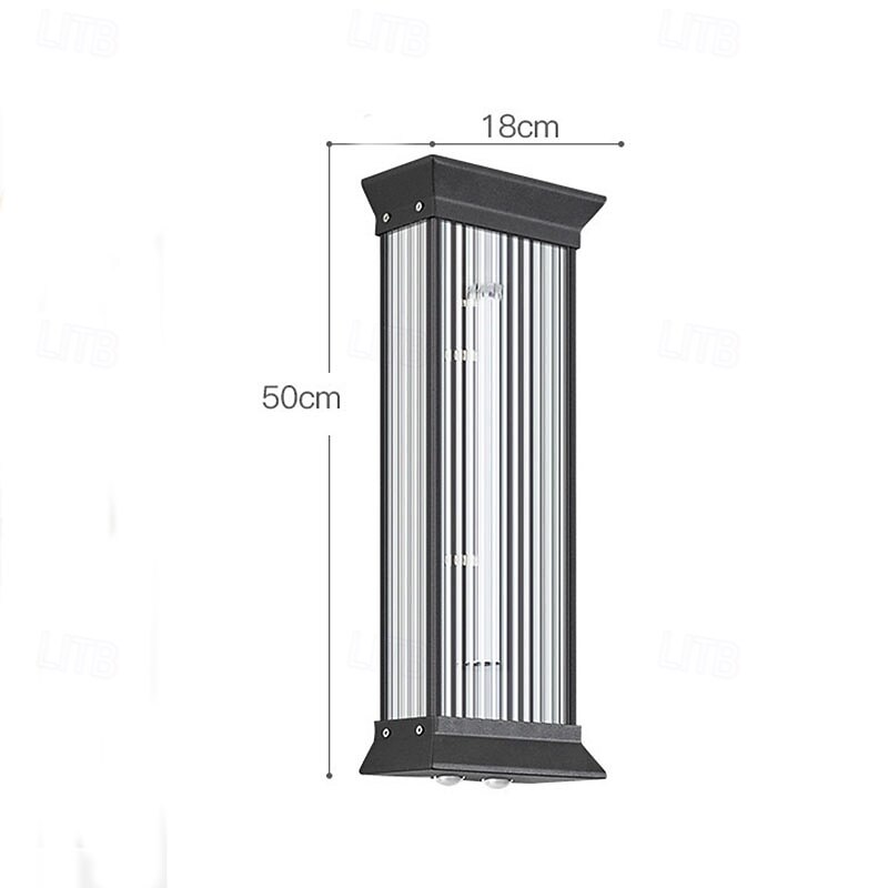 lampada da parete per esterni 50/70cm moderna e semplice da esterno impermeabile in acciaio inox acrilico 1 pz lampada da parete a sospensione a led, adatta per comunità, ville, cortili, hotel, del 2025 a $199.99 –P2