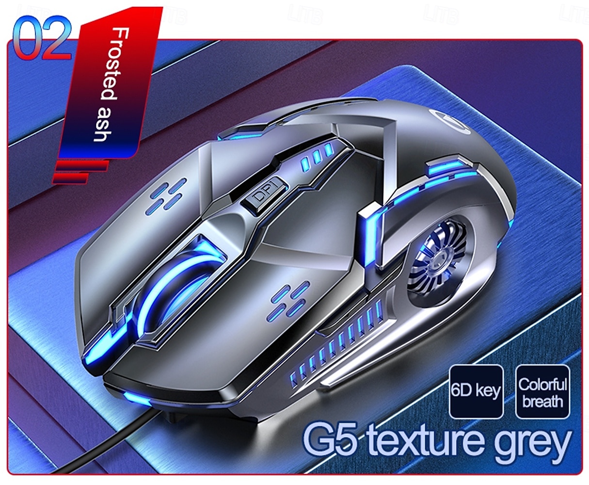 Gaming Mouse Professional Wired 6 Button 3200DPI LED Optical USB Computer Mouse Game Mice for PC Laptop Gamer 2025 - $20.99 –P5