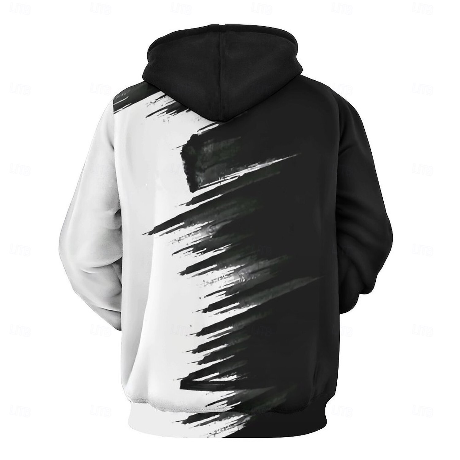 Pánské Kapuce Kapucky Mikina Kapuce Dlouhý rukáv Mikina s kapucí Kapuce Módní 3D tisk Dovolená Streetwear Bílá Potisk Zima Jaro & podzim Návrhář 2025 - $30.99 –P4