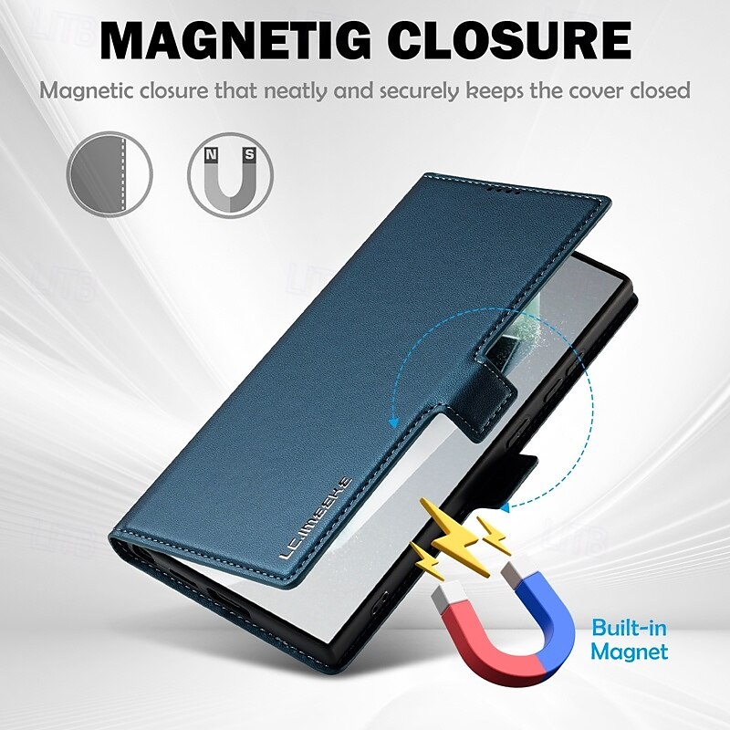Phone Case For Samsung Galaxy S24 S23 S22 S21 Ultra Plus A55 A35 A25 A15 5G A54 A34 A14 A53 A52 S20 FE S25 Ultra Back Cover Wallet Case with Stand Holder Magnetic Card Slot Retro TPU PU Leather 2025 - $18.99 –P6