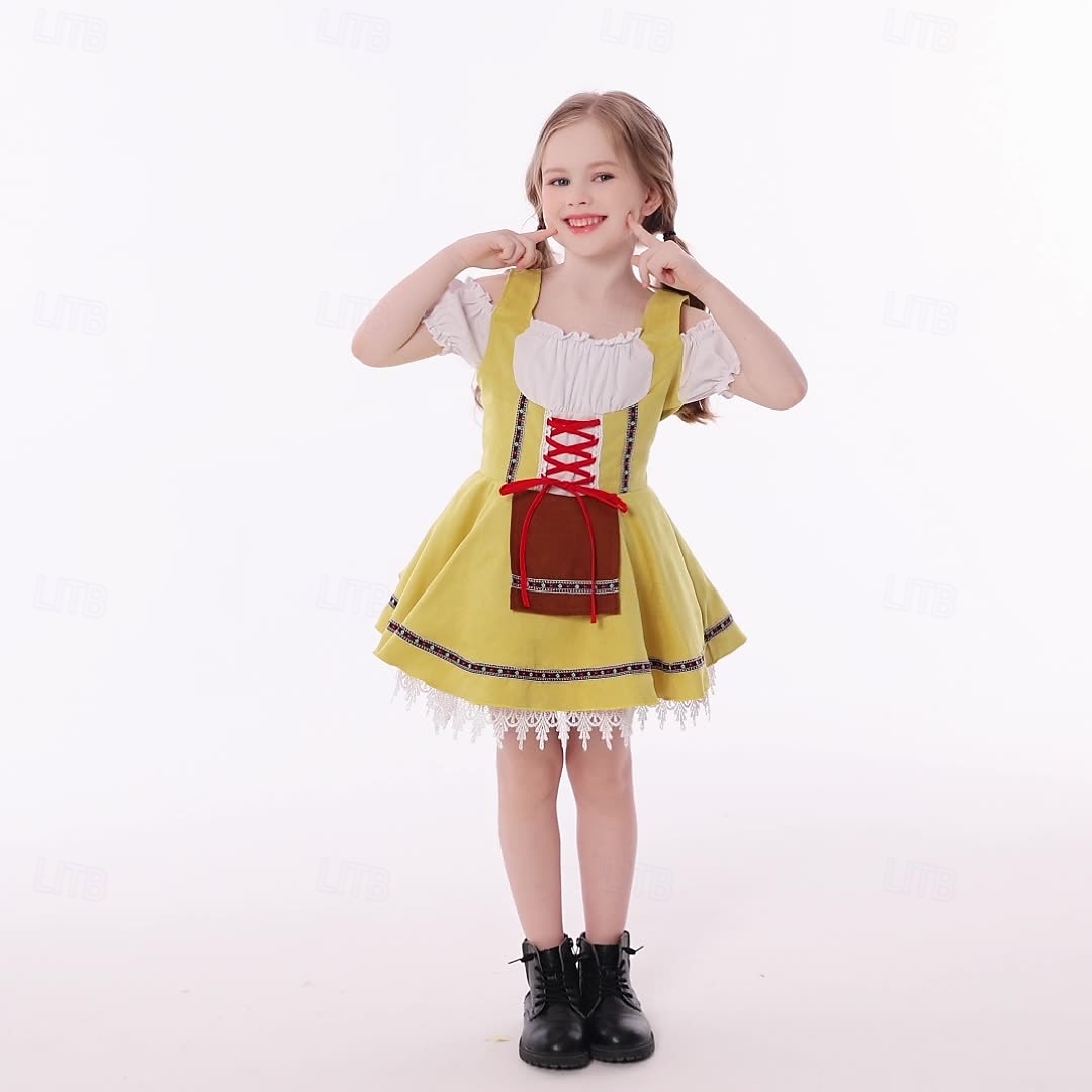 Oktoberfest Vestidos Falda acampanada Mucama bávaro Munich prados Chica Carnaval Festival de Cerveza Paño de estilo tradicional 2026 - $40.99 –P3