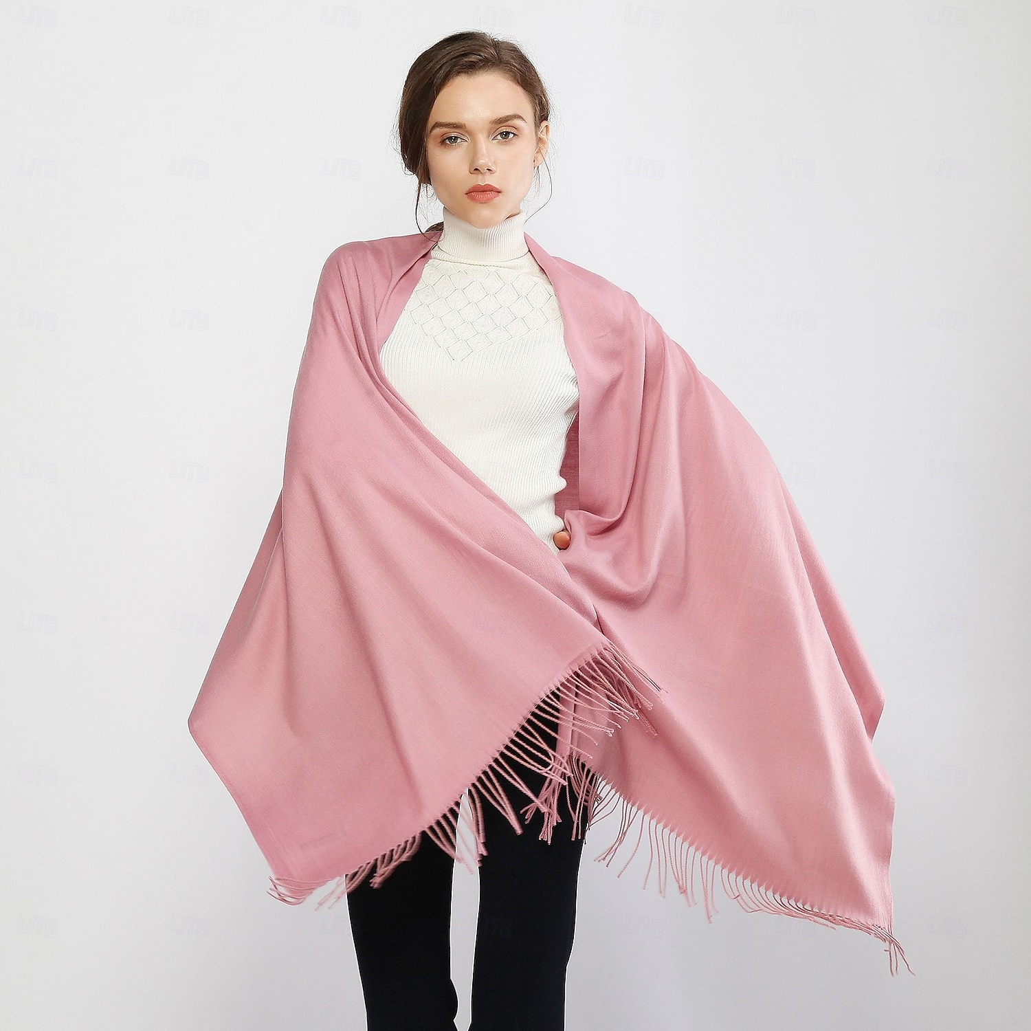 kvinners skjerf pashmina sjal og omslag til kveldskjole brudepike bryllup brude vinter varme lange store skjerf 2025 - $24.99 –P23