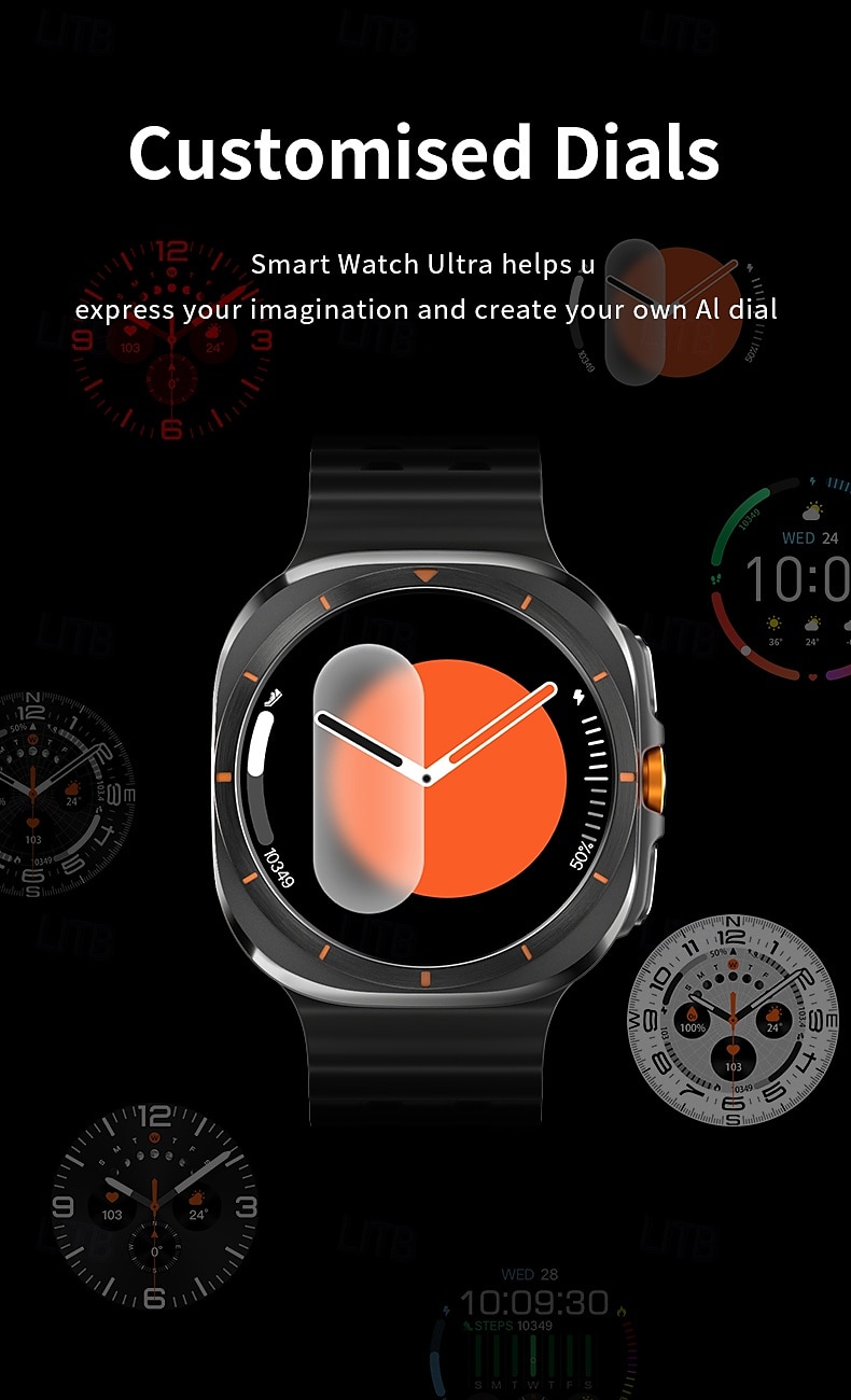 iMosi 1.43 inch Smart watch Fitness Running Watch Bluetooth Pedometer Call Reminder Activity Tracker Compatible with Android iOS Women Men Long Standby Hands-Free Calls Waterproof IP68 2025 - $56.99 –P9