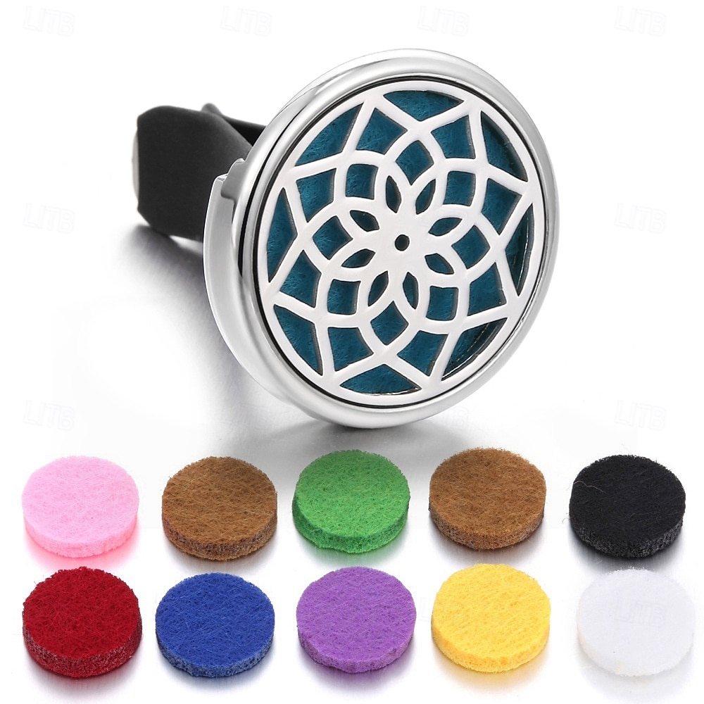 Refillable Car Air Freshener Perfume Diffuser Clip Auto Air Vent Car Interior Accessories Car Aromatherapy Diffuser with 10pcs Pads 2025 - $15.99 –P8