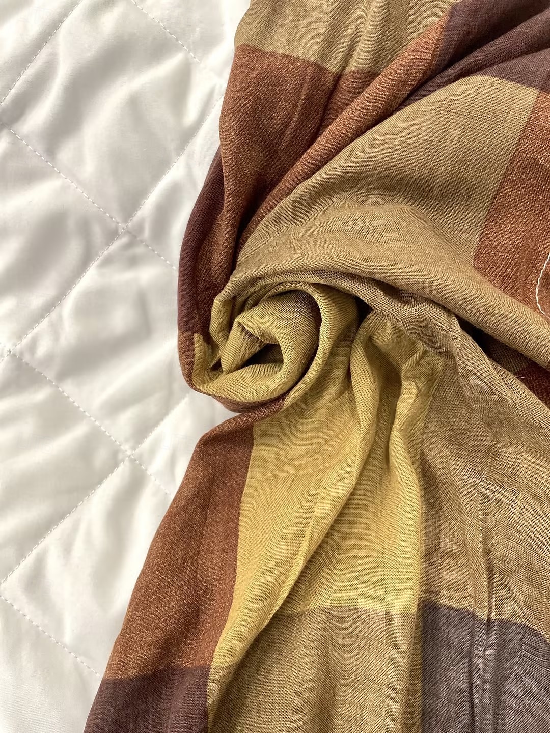 Damskie Sukienka midi Sukienka z nadrukiem Kratka Podstawowy Biuro Codzienny Weekend Nadruk Długi rękaw Kołnierzyk koszuli Sukienka Luźna Brązowy Wiosna Jesień S M L XL XXL 2025 - $46.99 –P3