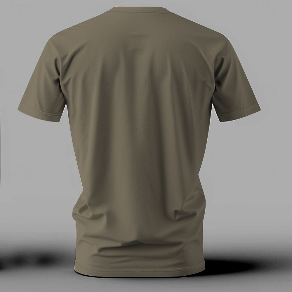 Voor heren Haan Grappig T-shirt Korte mouw T-shirt 3D-afdrukken Strakke ronde hals Overhemd Retro vintage Casual Street Style Buitensporten Feestdagen Uitgaan Donkergrijs Lente zomer Kleding S M L XL 2026 - $19.49 –P2