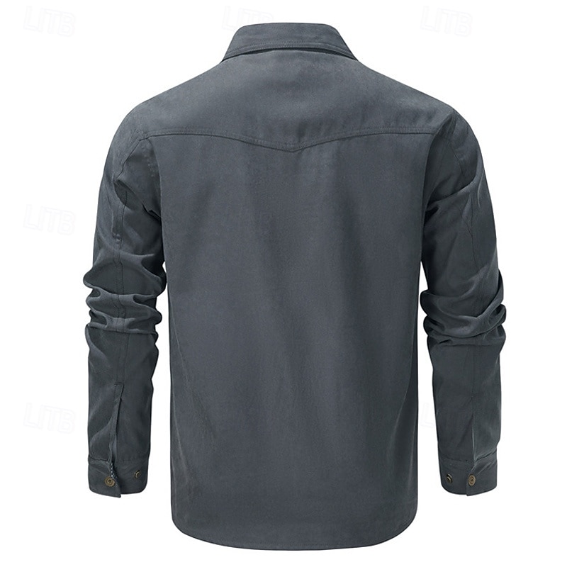 Per uomo Giacca da camionista Giacca pratica Giacca cargo Giornaliero Da mare Tenere al caldo Tasche Autunno inverno Liscio Di tendenza Classico Bavero Standard Nero Blu Marrone Verde Cachi Giacca del 2026 a $57.99 –P12