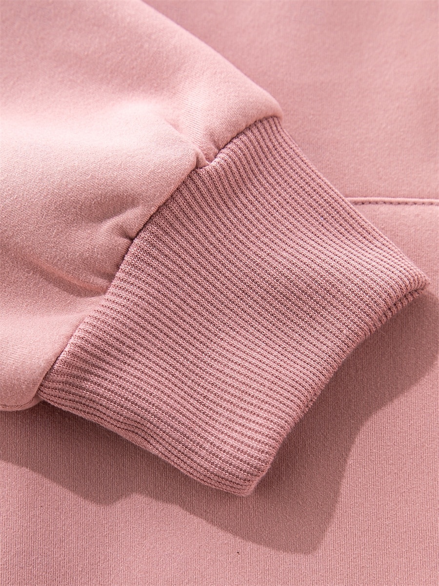 dámská mikina mikina fleece plain street denní nošení kapsa ležérní comfrt mikina s kapucí dlouhý rukáv mikroelastický podzim zima podzim & zimní comfrt prodyšná měkká tkanina 2025 - $36.99 –P5