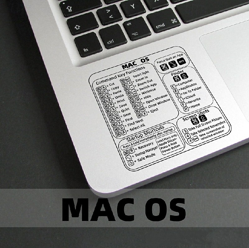 Shortcuts Sticker Keyboard Stickers for MAC Chromebook Word Photoshop Audition Illustrator Premiere Pro After Effects No-Residue Laminated Vinyl Shortcut Stickers 2025 - $12.99 –P9