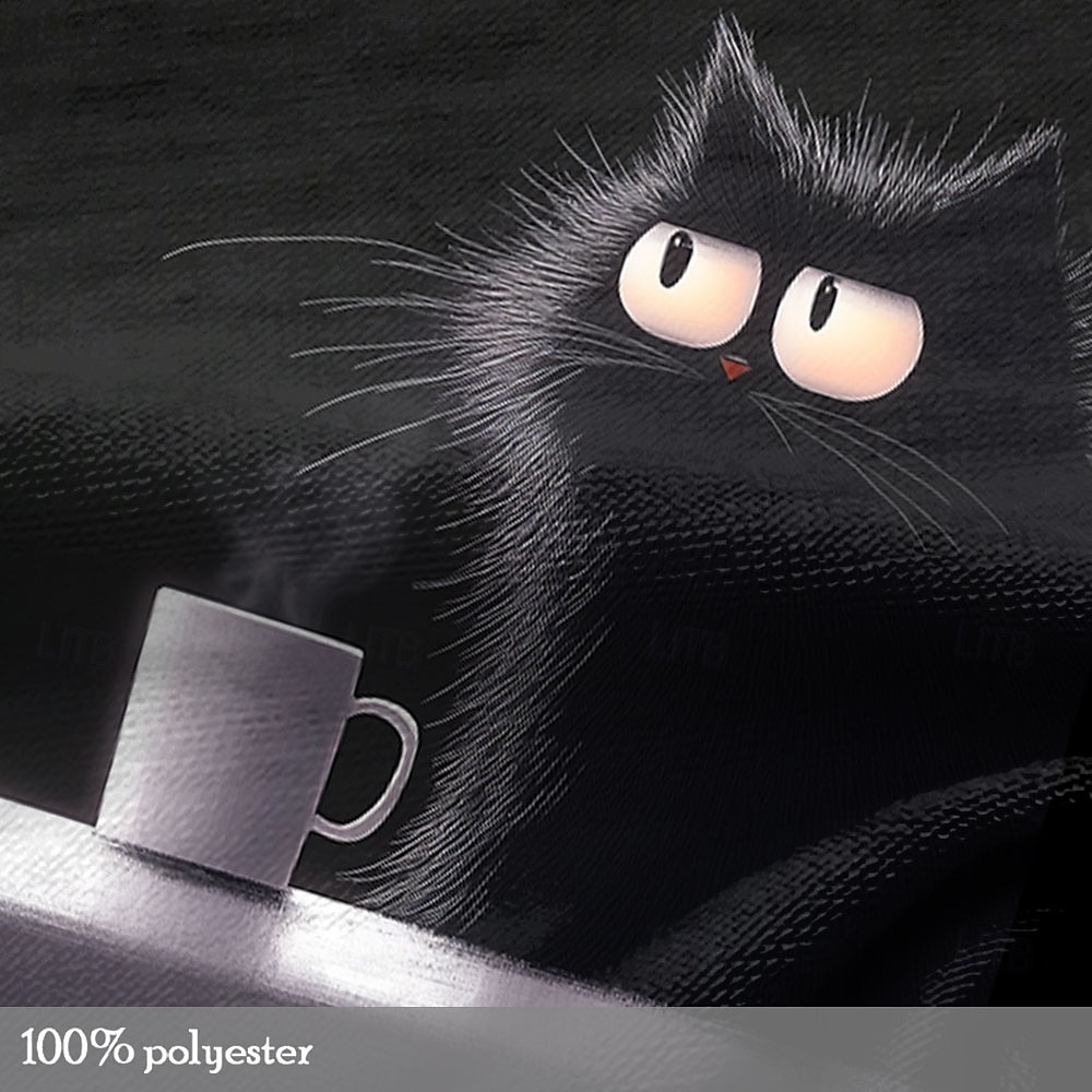 Halloween Men's Cat Funny T shirt Long Sleeve T shirt 3D Print Crew Neck Shirt Designer Retro Vintage Street Casual Daily Black 1 Black 3 Black 2 Summer Spring Fall Clothing Apparel S M L XL XXL XXXL 2025 - $19.99 –P5
