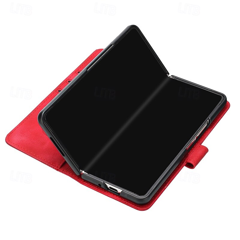 Phone Case For Samsung Galaxy Z Fold 6 Z Fold 5 Z Fold 4 Z Fold 3 Flip Cover Magnetic with Wrist Strap Card Slot Butterfly Geometric Pattern PC PU Leather 2025 - $18.99 –P10