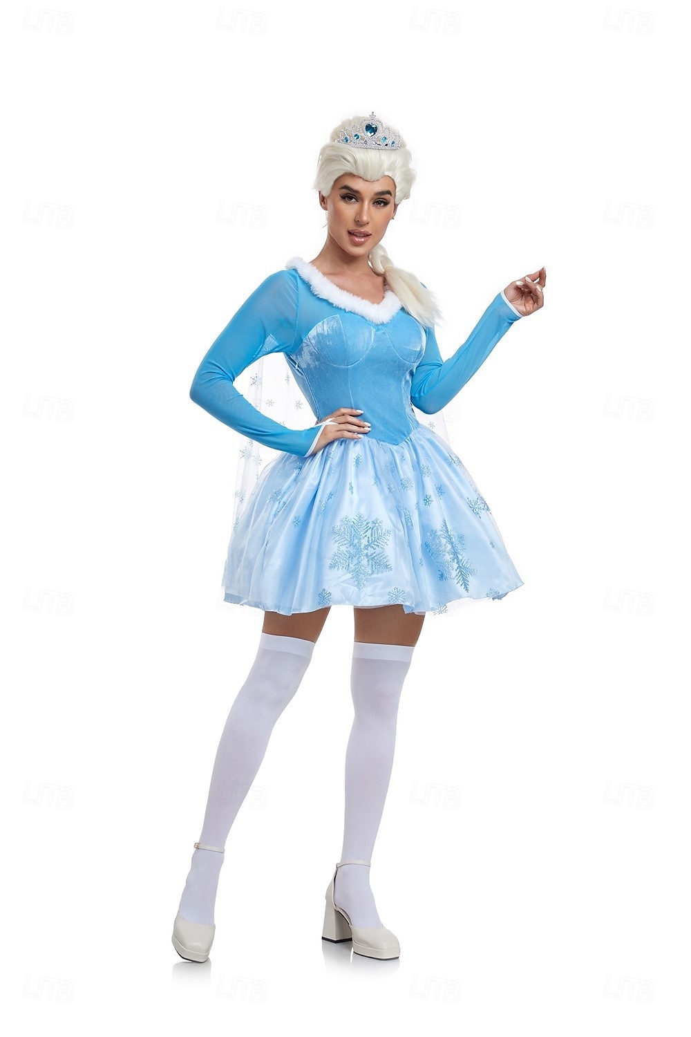 Frozen Satu Prinsessa Elsa Mekot Asu Seksikäs puku Pukeutua Elokuva-cosplay for Naisten Aikuiset Naamiaiset Tyttöjen polttarit 2025 - $48.99 –P3