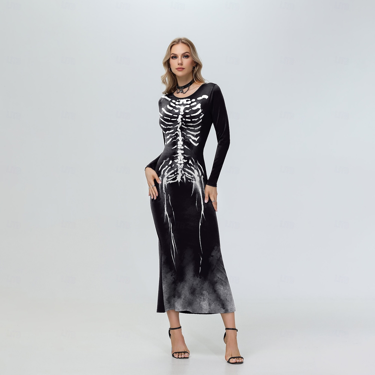 Koponya, csontváz Halloween Ruhák Jelmez Punk és gótika Szexi jelmez Felnőttek Női Farsang Buli / Este Egyszerű Halloween jelmezek Kiöltözik 2025 - $37.99 –P4