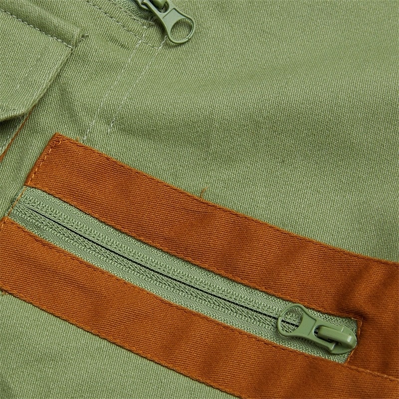 Men's Cargo Shorts Shorts Casual Shorts Zipper Pocket Multi Pocket Straight Leg Plain Comfort Knee Length Casual Daily Holiday Fashion Streetwear Black Green Micro-elastic 2025 - $29.99 –P8