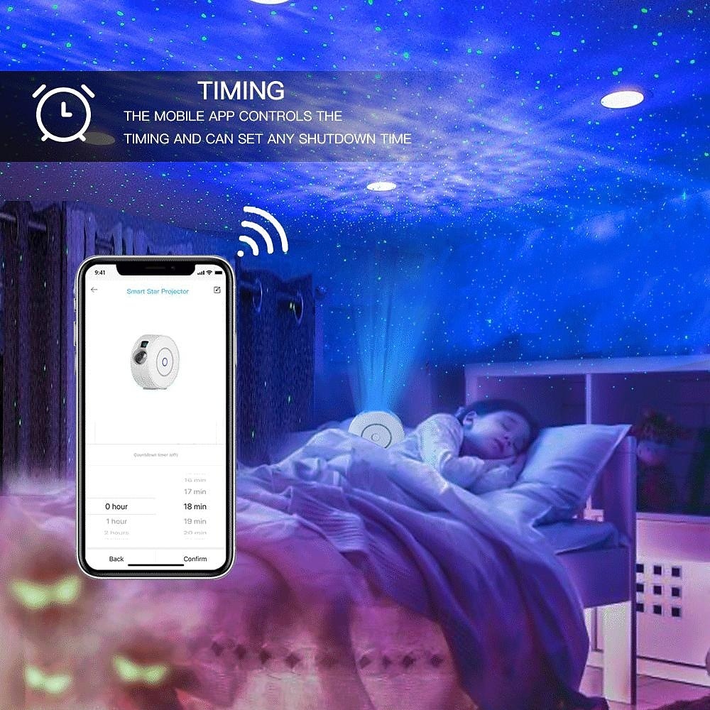 Tuya WiFi Smart Galaxy Star Projector, APP Control Nebula Projector for Holiday Parties and Birthday Gifts for Halloween 2025 - $73.99 –P13