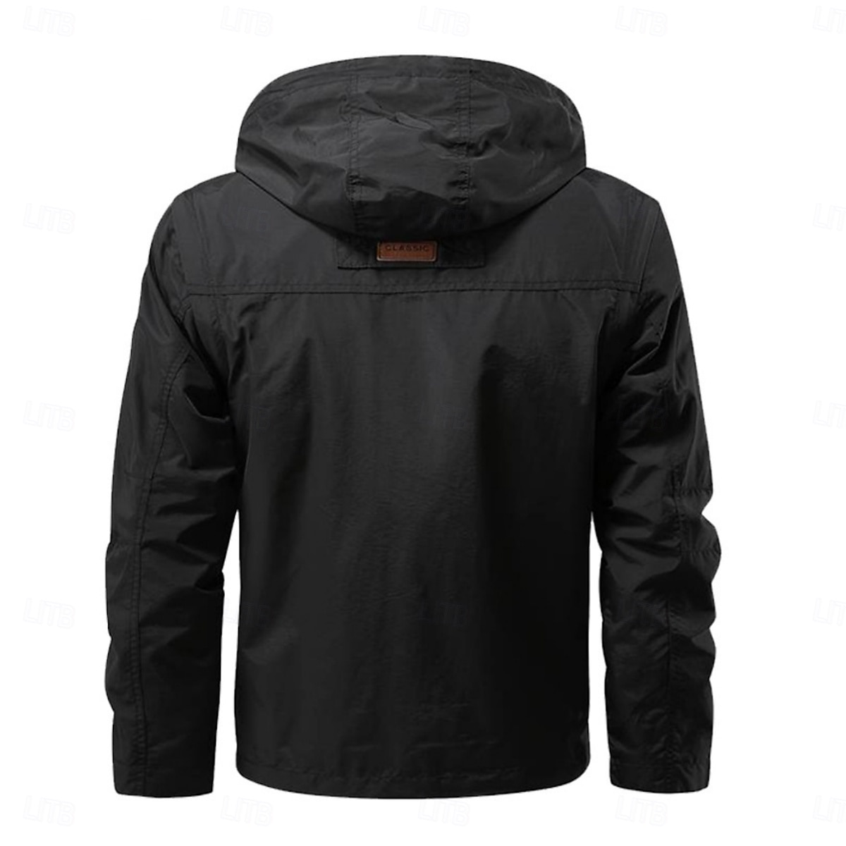 Per uomo Giubbino da escursione Giacca tattica Giacca a vento Sportivo Campeggio e hiking Impermeabile Antivento Design staccabile Primavera & Autunno Tinta unica Attivo Con cappuccio Standard Nero del 2025 a $61.99 –P7