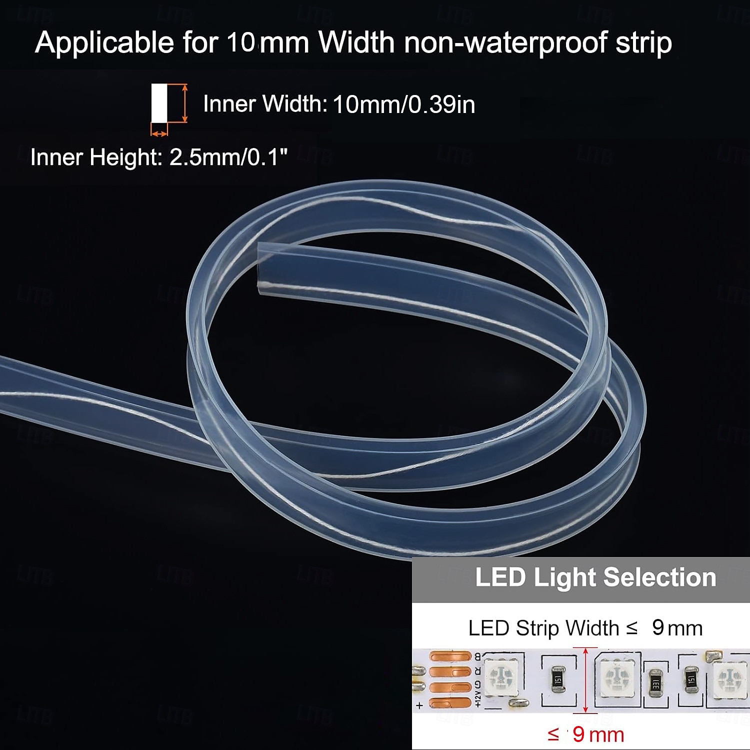 Silicone Tube Sleeve Stip Light 16.5ft/5M or 33ft/10M, 8/10/12mm Flexible LED Channel, IP67 Waterproof Protective Cover for 3528/5050/5630/3014 LED Lights 2026 - $9.49 –P1