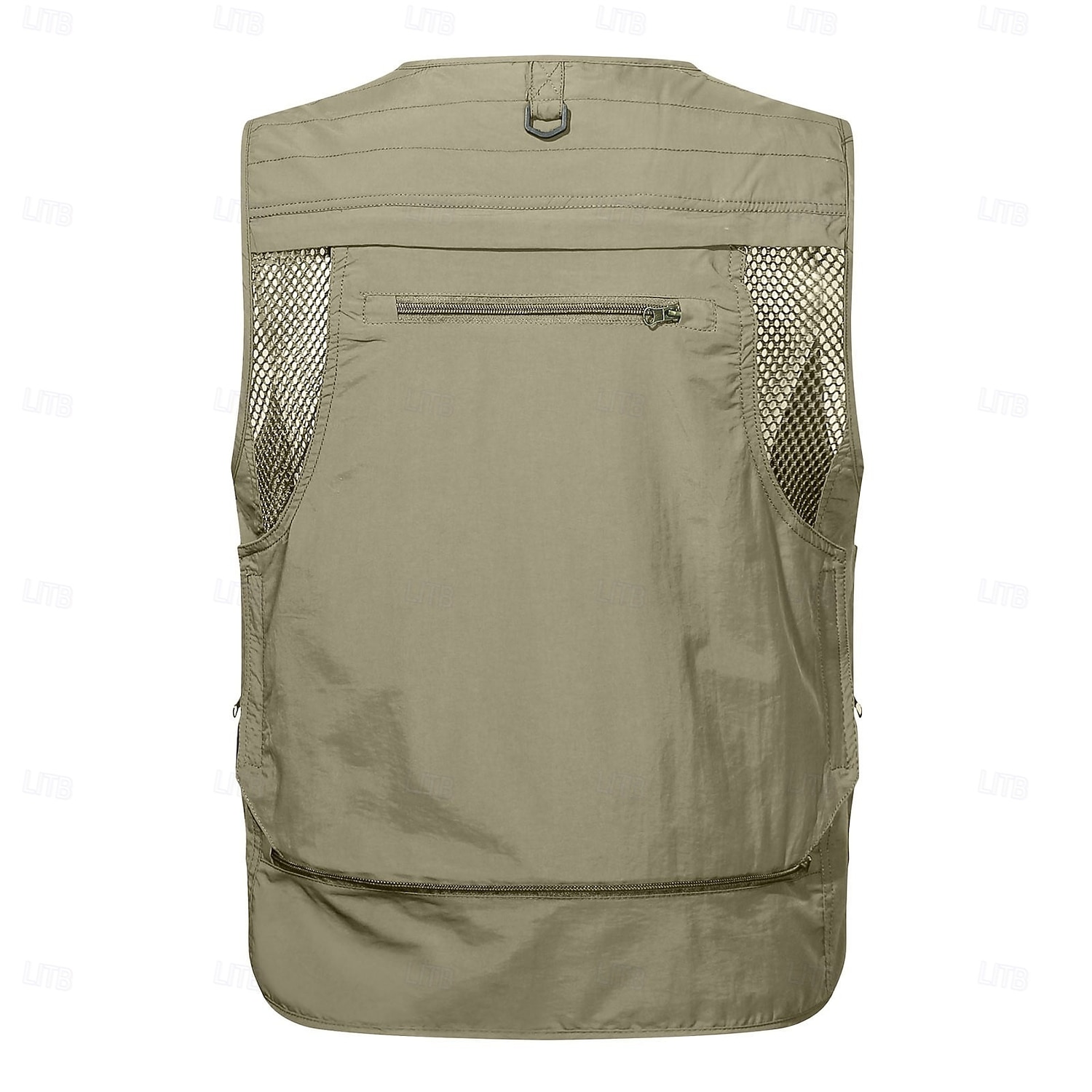 2026年 男性用 ベスト チョッキ ジレ フィッシングベスト ハイキング ベスト スポーツ・アウトドア フィッシング 写真撮影 キャンピング＆ハイキング カジュアル 秋 冬 メッシュ サイドポケット 速乾性 二重構造 ポリエステル ミリタリー 実践的 取り外し可能 グラフィック イーグル ノーカラー レギュラー カーキ色 アーミーグリーン ベスト  コレクション – $45.99 –P3