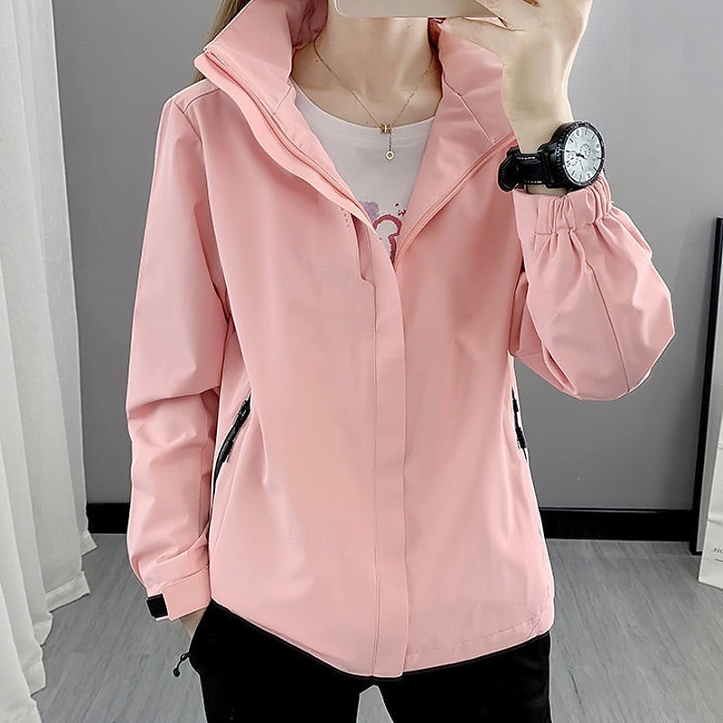Mujer Chaqueta para senderismo Invierno Al aire libre Impermeable Resistente al Viento Multi-bolsillo Cremallera delantera Chaqueta ligera Cremallera completa Camping / Senderismo / Espeleología 2025 - $31.99 –P5