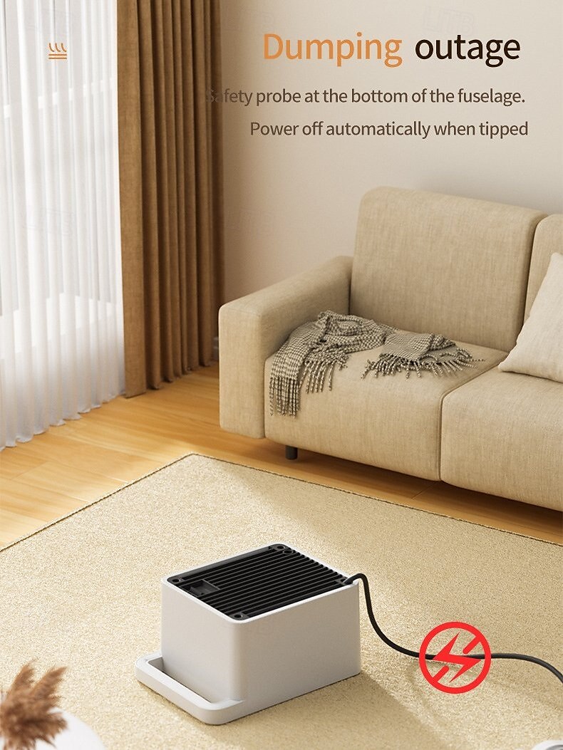 radiateur d'appoint 900w radiateur d'appoint électrique portable mini radiateur silencieux de sécurité multiple 2 modes chauffage de sécurité rapide en céramique ptc radiateur pour bureau chambre de 2025 ? $35.99 –P4