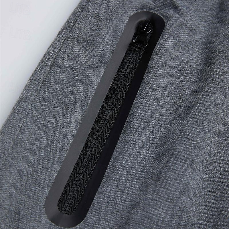 Homme Joggings Pantalon Jogging Pantalon Jogger Cordon Boucle de serviette Poche zippée Couleur Pleine Respirable Séchage rapide Athlétique Fin de semaine Vêtement de rue Casual Sport Athleisure Mince de 2025 ? $11.59 –P9