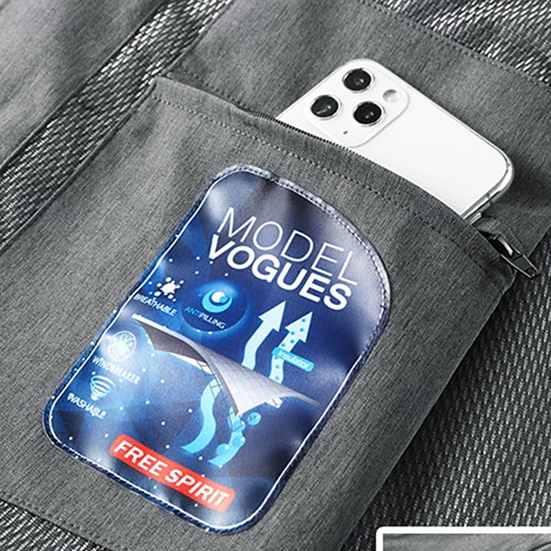 Pánské Polar Dağcı Montu Zima Venkovní Voděodolný Teplý Yumuşak Pohodlné Fleecové bundy Celý Zip Kempování a turistika cestování Zimní sporty Modrá Šedá 2025 - $36.99 –P14