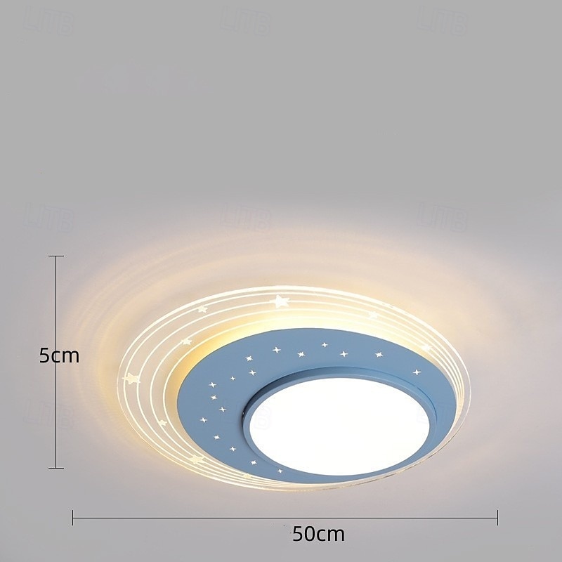 Plafonnier LED à intensité variable en continu 50 cm 1 lumière design moderne en forme de ciel étoilé luminaire en métal acrylique pour chambre d'enfant chambre d'enfant 110-240 V uniquement à de 2025 ? $179.99 –P2