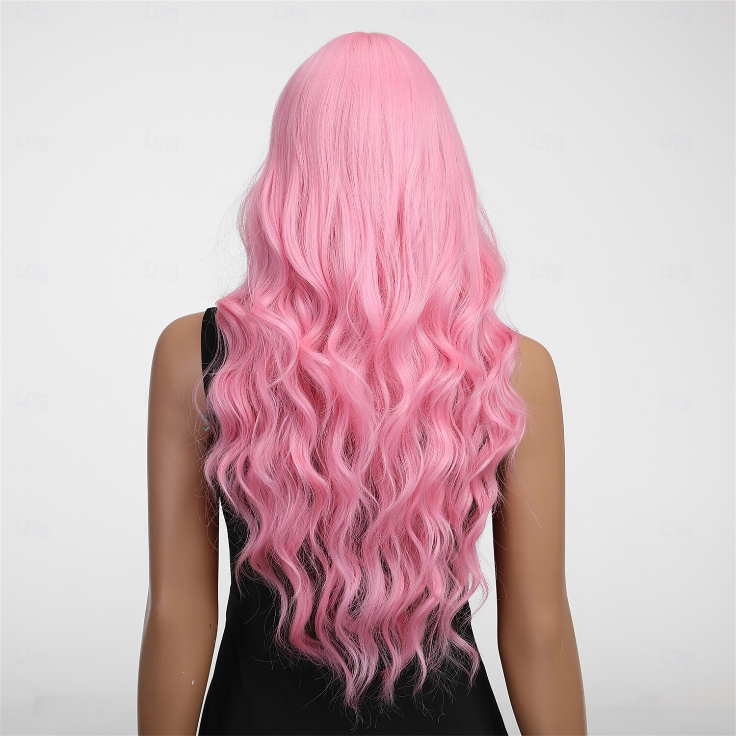 Synthetische pruiken Uniformen carrière Kostuums Prinses Gekruld Golvend Middelste stuk Gelaagd kapsel Machinegemaakt Pruik 61.0 cm Roze + Rood Synthetisch haar Dames Cosplay Feest Modieus Roze 2025 - $27.99 –P4