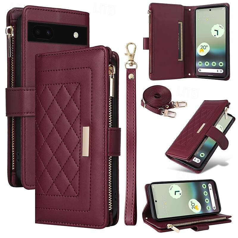 telefon Maska Pentru Pixel 9 Pro Pixel 9 Pro XL Pixel 8 Pro Pixel 8 Pixel 9 Pixel 7 Pixel 7 Pro Capac Spate rezista Fermoar Acceptă încărcarea fără fir Retro TPU PU piele 2025 - $22.99 –P6