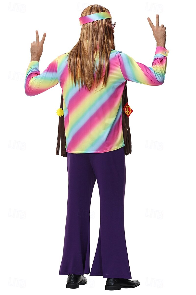 Carnival Costume Ethnic Hippies Cosplay Costume Fancy Costume 1970s Disco Adults' Men's Halloween Carnival Masquerade Party Easy Halloween Costumes Dress Up 2026 - $78.99 –P7
