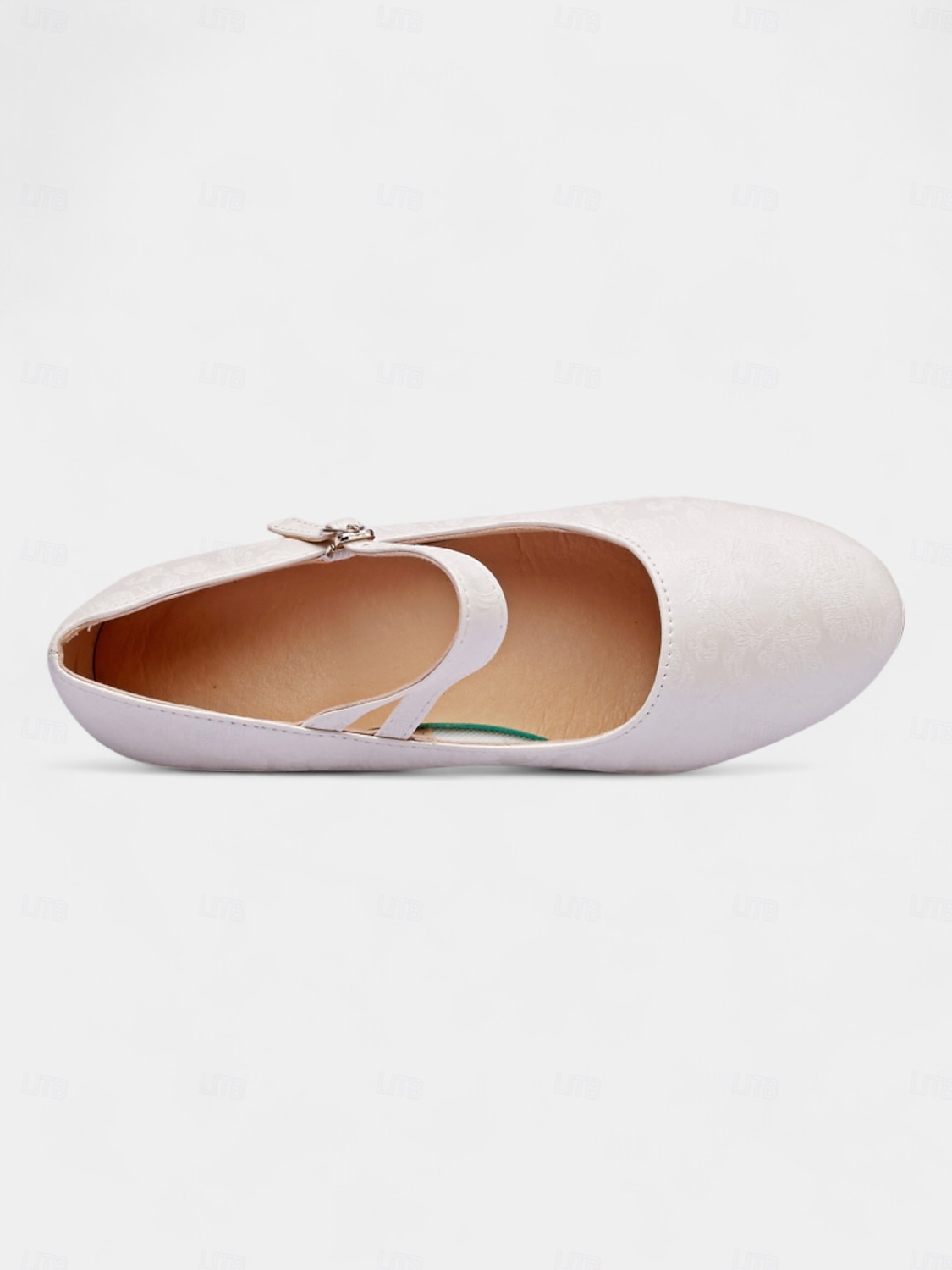 scarpe da ballo vintage da donna modello mary jane verdi con motivo floreale jacquard e tacco a blocco, perfette per balli da sala, latino americani ed eventi formali del 2025 a $42.99 –P10