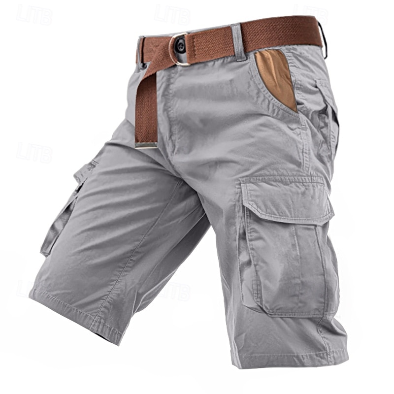 Bărbați Pantaloni Scurți Cargo Pantaloni Scurți Nasturi Multi Buzunare Simplu Purtabil Scurt În aer liber Zilnic Camping și drumeții Modă Clasic Verde Militar Trifoi 2025 - $13.99 –P1