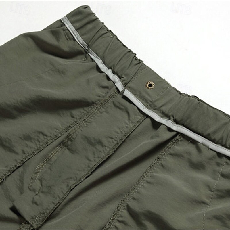 Voor heren Combatbroek Cargohosen Wendbare Hosen Militair Buiten Normale pasvorm waterdicht Ademend Sneldrogend Broeken / Regenbroek / Overbroek Elastische taille Leger Groen donkergrijs Jagen 2025 - $29.99 –P8