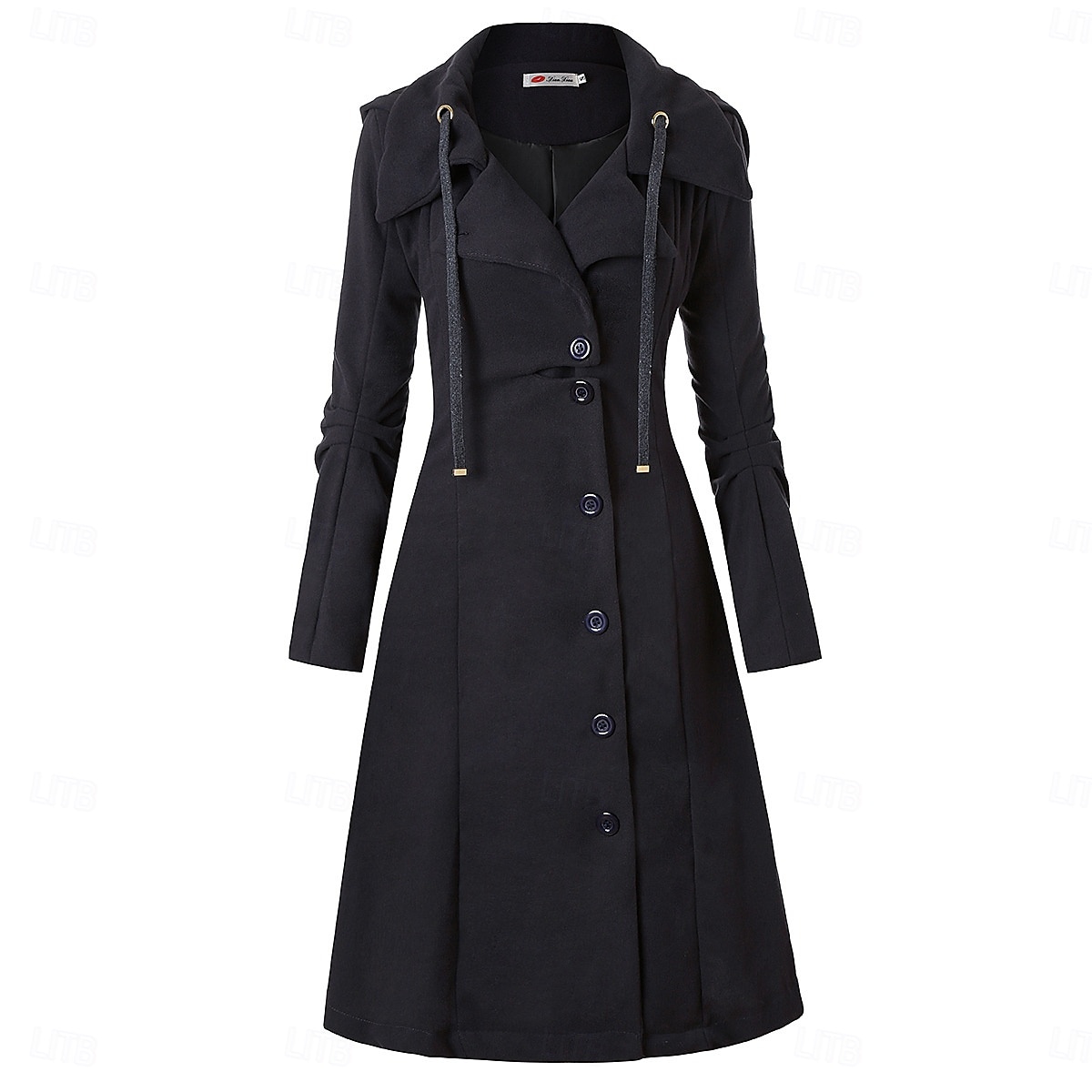 Punk & Gothic Steampunk Coat Trench Coat Hooded Plus Size Slim Fit Fancy Dress Women's Casual Daily Adults' Coat Fall & Winter 2026 - $51.99 –P1