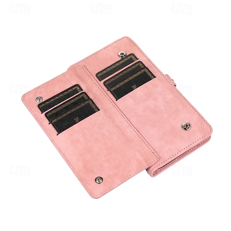 teléfono Funda Para iPhone 16 Pro Max Plus iPhone 15 Pro Max Plus iPhone 14 13 12 11 Pro Max Plus Funda Trasera con Soporte Magnética con cordón Retro TPU Cuero de PU 2025 - $21.99 –P9