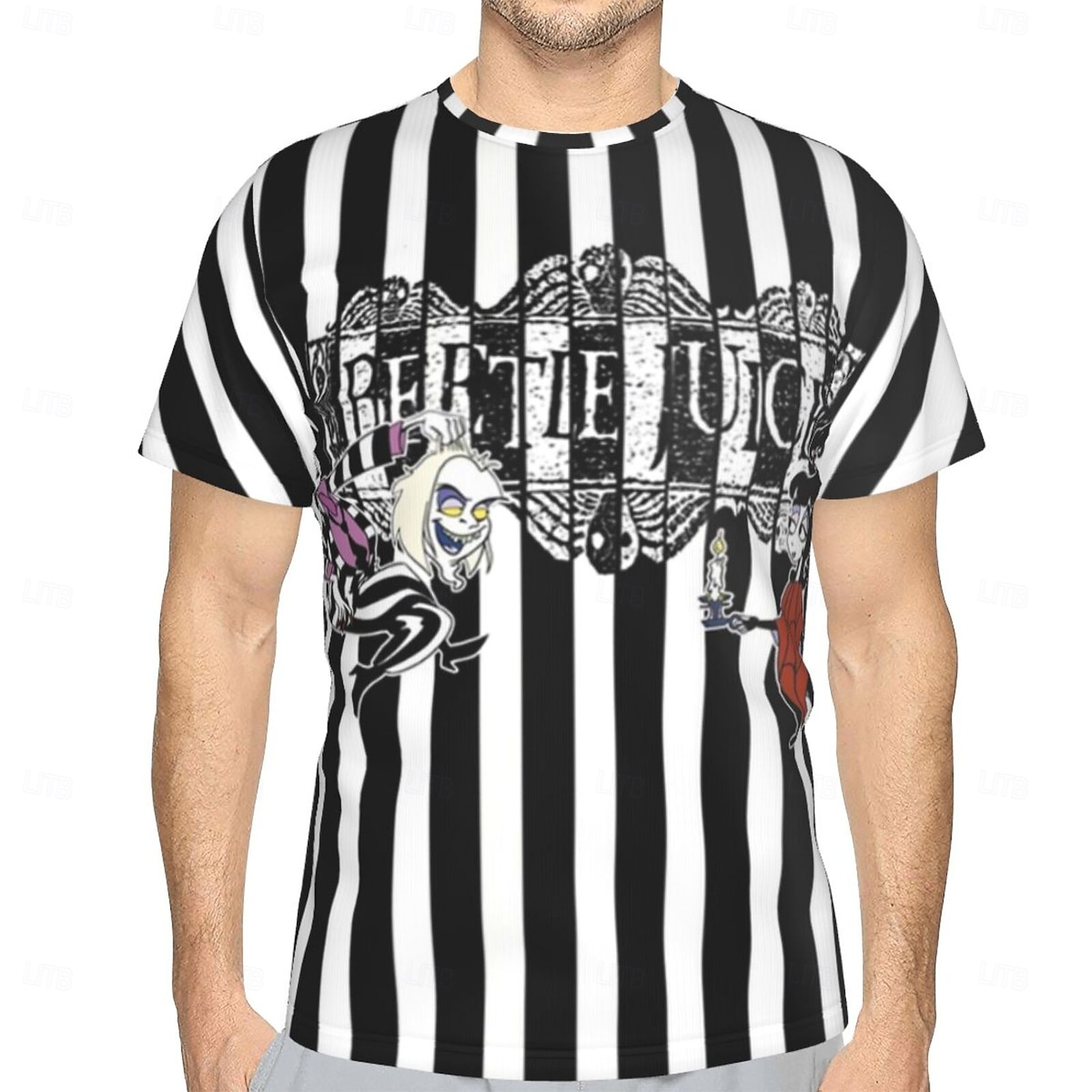 Beetlejuice 2 Trička Manga Tisk 3D Postavička Grafika Pro Pro páry Pánské Dámské Dospělé Karneval Plesová maškaráda 3D tisk Párty Běžné / Denní 2025 - $15.49 –P2