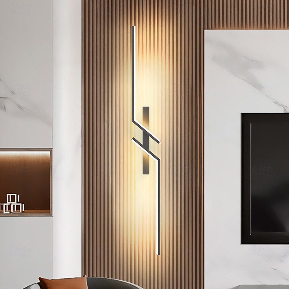 lightinthebox led sisäseinävalaisin vuoraus 60-120cm/23.4-46.8in kaari sisätiloissa moderni yksinkertainen led-seinävalaisin silikoniseinävalaisin sopii makuuhuoneeseen olohuoneeseen kylpyhuone 2026 - $87.99 –P5