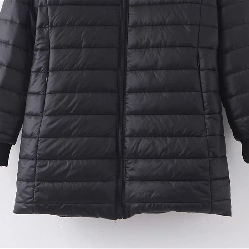 Dame Fleecejakke Fleece Vinter utendørs Varm Myk Bekvem Fleecejakker Hellengdes glidelås Camping / fotturer / grotting Reise Vintersport Svart Rød Navyblå Grønn Kakifarget 2025 - $35.99 –P17