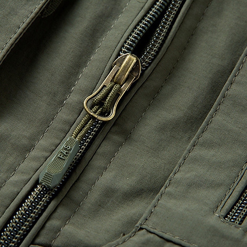 Herren Weste für Wanderer Wander-Fleeceweste Ärmellos Weste Außen Atmungsaktiv Komfortabel Tasche Polyester Schwarz Armeegrün Khaki Jagd Angeln Klettern 2025 - $34.99 –P3