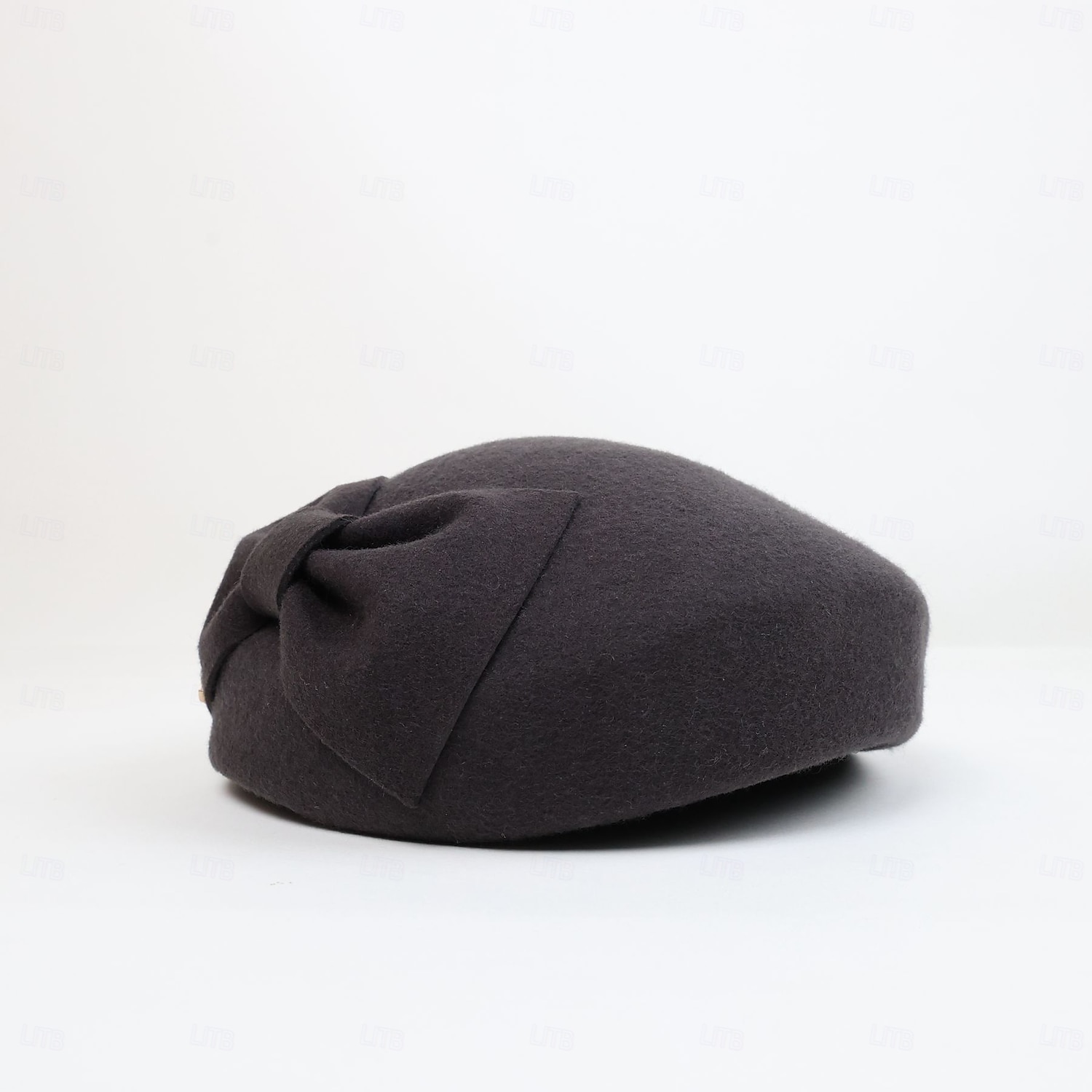 Hats 100% Wool Beret Hat Saucer Hat Wedding Tea Party Elegant Wedding With Bowknot Pure Color Headpiece Headwear 2025 - $39.99 –P20
