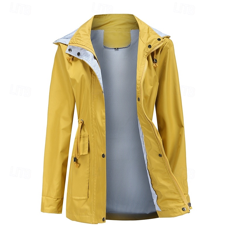 Femmes Veste de randonnée Hiver Automne Extérieur Coupe-vent Fermeture Éclair Frontale Hydrofuge Veste légère Fermeture éclair intégrale Camping / Randonnée / Spéléologie Noir Jaune Rouge Bordeaux de 2026 ? $61.99 –P9