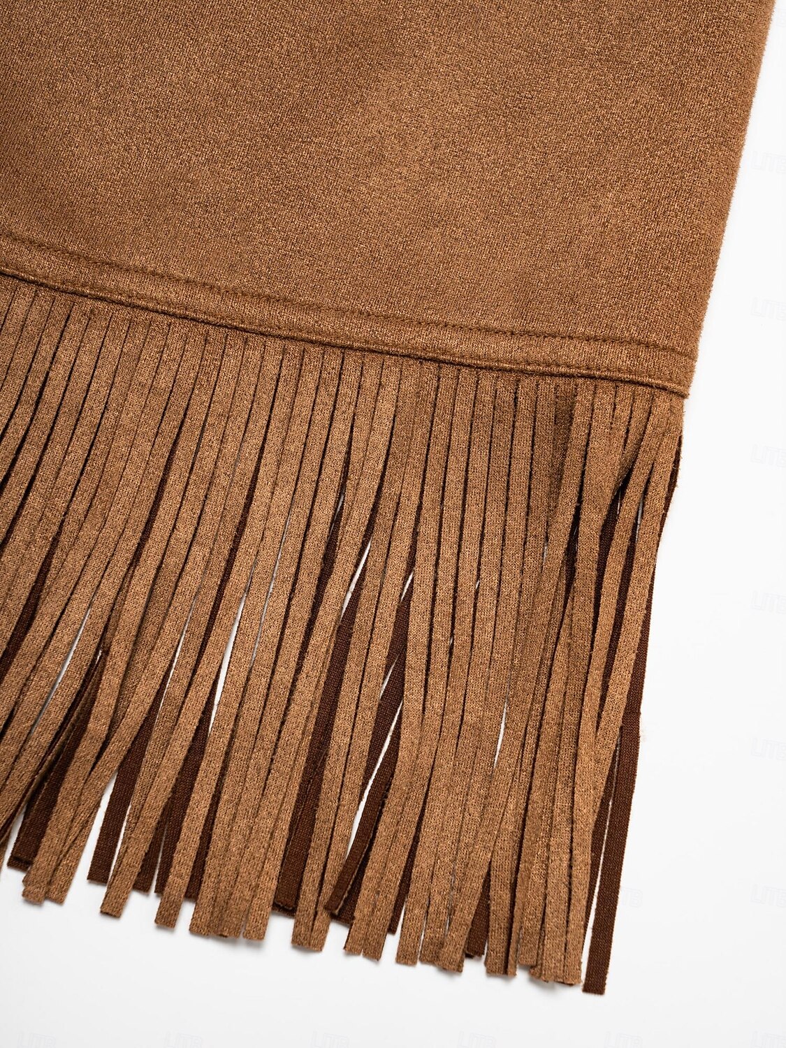 Suede Fringed Flare Cuff Sleeve Jacket 2025 - $47.99 –P11