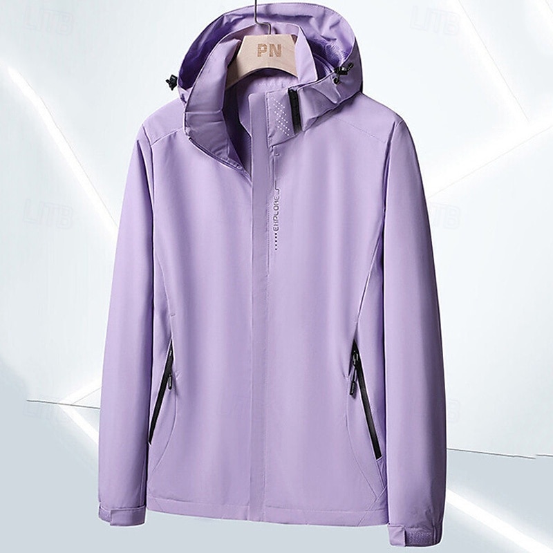 Mujer Chaqueta para senderismo Invierno Al aire libre Impermeable Resistente al Viento Multi-bolsillo Cremallera delantera Chaqueta ligera Cremallera completa Camping / Senderismo / Espeleología 2025 - $31.99 –P14