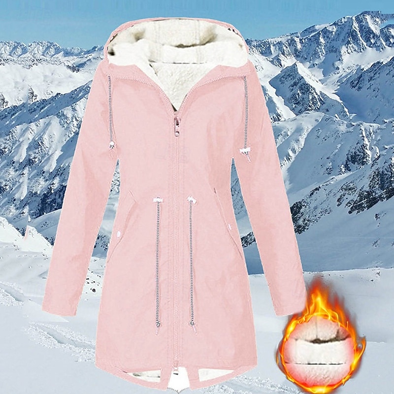 Mulheres Casaco de inverno Jaqueta de lã para caminhada Inverno Ao ar livre Prova-de-Água Quente Macio Confortável Jaquetas em Velocino Zip Completo Campismo / Escursão / Espeleologismo Viajar de 2026 por $52.99 –P6