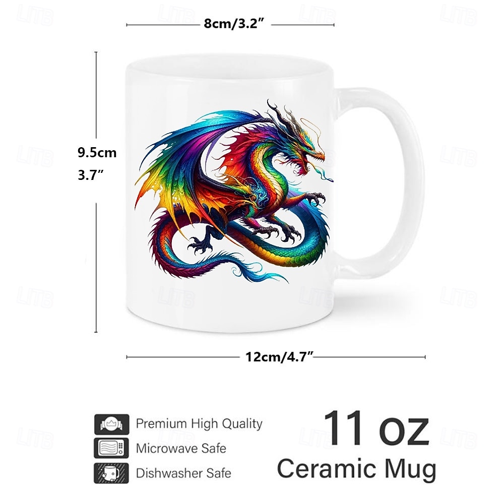 drage kaffekrus 11 oz keramisk krus morsomt krus morsomt kaffekrus for familie/venner/søster/kollega nyhet kaffekrus sommer vinter drinkware fest/jule/bursdagsgave 2026 - $16.99 –P5