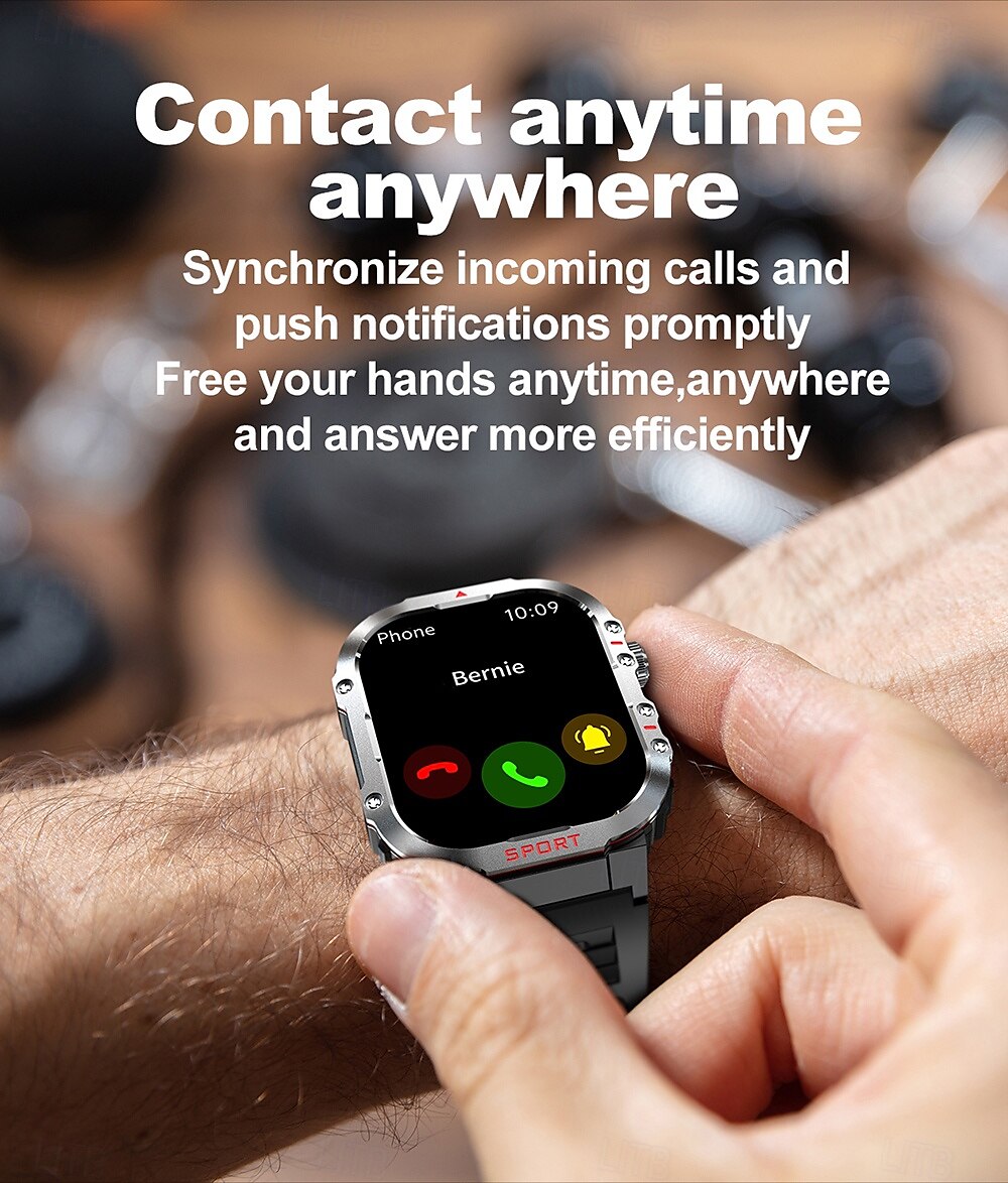 iMosi G45 Smart Watch 1.81 inch Smartwatch Fitness Running Watch Bluetooth Pedometer Call Reminder Sleep Tracker Compatible with Android iOS Men Hands-Free Calls Waterproof Media Control IP 67 41mm 2025 - $36.99 –P15