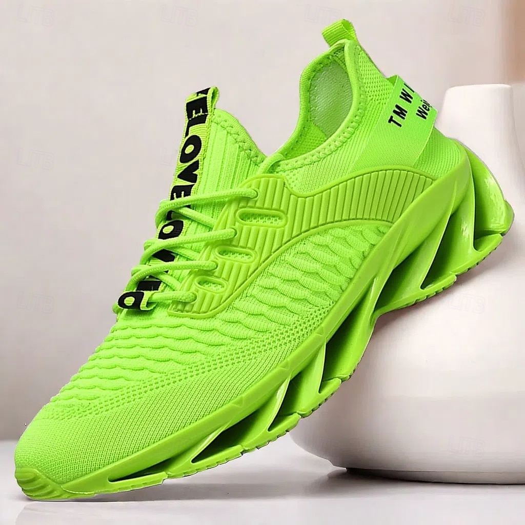 herenmode hardloopsneakers, lichtgewicht ademende sportschoenen met unieke blade-zool, ideaal voor de sportschool, hardlopen en streetwear 2025 - $46.99 –P1
