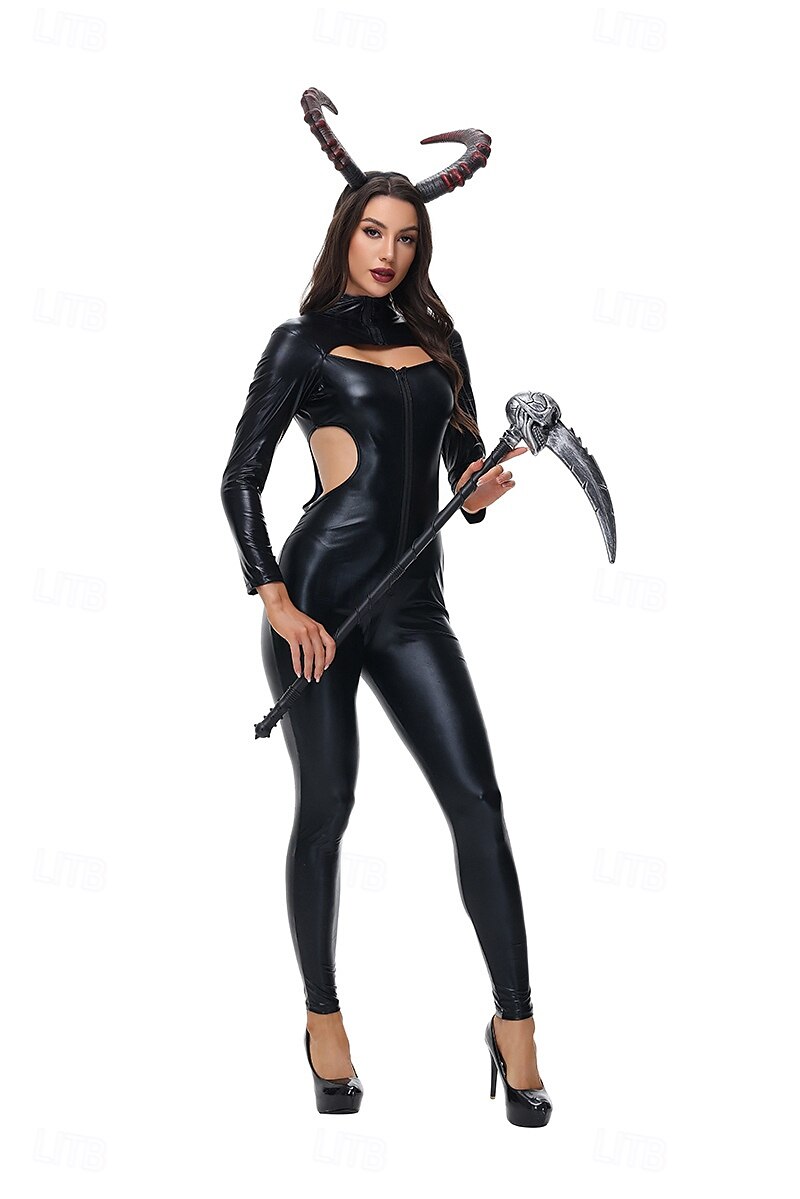Čert Valpuržina noc Cosplay kostým Kostým na Večírek Maškarní Dospělé Dámské Úbory cosplay Výkon Párty předvečer Všech svatých Plesová maškaráda Jednoduchý karnevalový kostým 2025 - $43.99 –P6