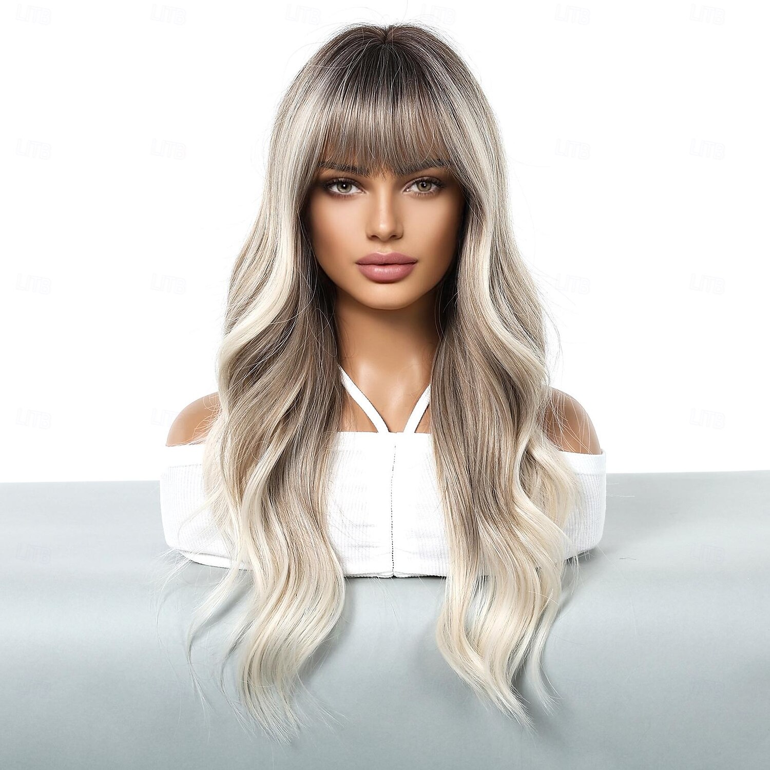 Synthetische pruiken Uniformen carrière Kostuums Prinses Gekruld Golvend Middelste stuk Gelaagd kapsel Met pony Machinegemaakt Pruik 61.0 cm Lichtbruin Synthetisch haar Dames Cosplay Feest Modieus 2025 - $27.99 –P2