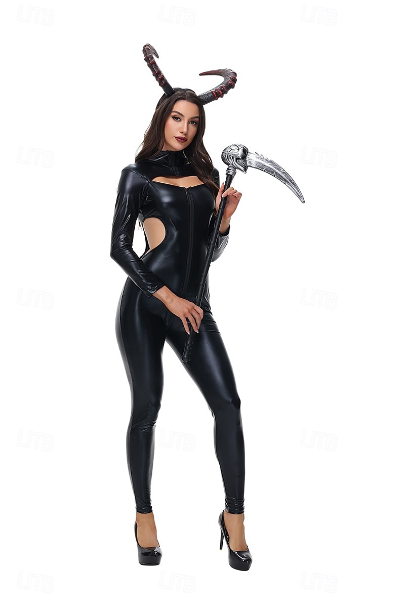 Čert Valpuržina noc Cosplay kostým Kostým na Večírek Maškarní Dospělé Dámské Úbory cosplay Výkon Párty předvečer Všech svatých Plesová maškaráda Jednoduchý karnevalový kostým 2025 - $43.99 –P11